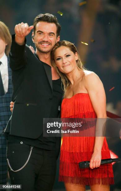 German singer and presenter Florian Silbereisen and his girlfriend German singer Helene Fischer during the 'Schlagerchampions - Das grosse Fest der...