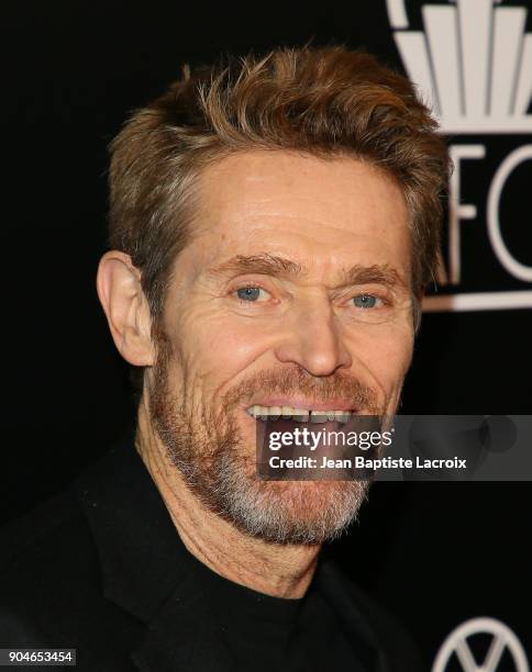 Willem Dafoe attends the 43rd Annual Los Angeles Film Critics Association Awards on January 13, 2018 in Hollywood, California.