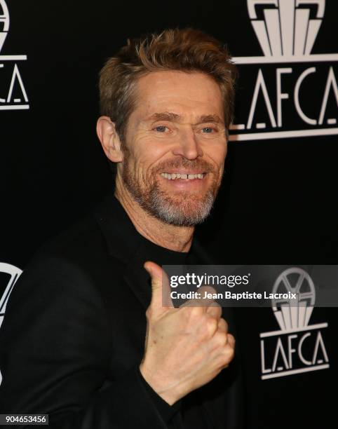 Willem Dafoe attends the 43rd Annual Los Angeles Film Critics Association Awards on January 13, 2018 in Hollywood, California.