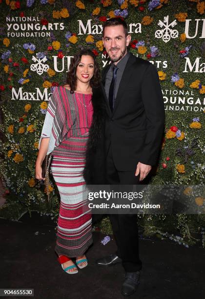 Karrele Levy and James D. Mann attend National YoungArts Foundation Backyard Ball Performance and Gala 2018 on January 13, 2018 in Miami, Florida.