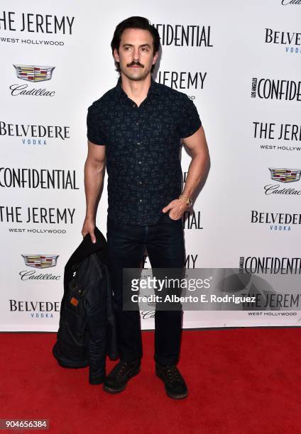 Milo Ventimiglia attends Los Angeles Confidential Celebrates "Awards Issue" hosted by cover stars Alison Brie, Milo Ventimiglia and Ana De Armas at...