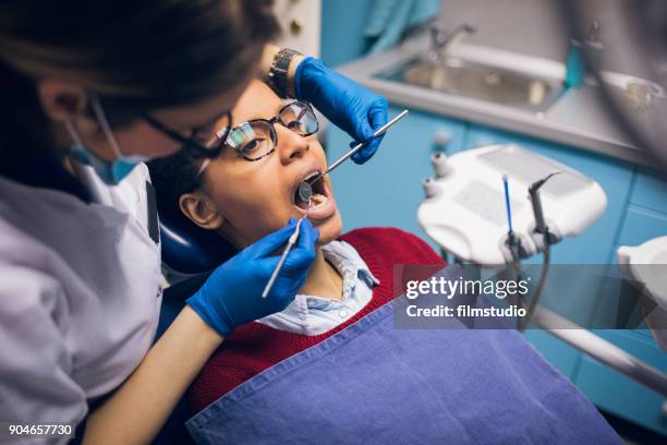 dental check-up - surgical glove stock pictures, royalty-free photos & images