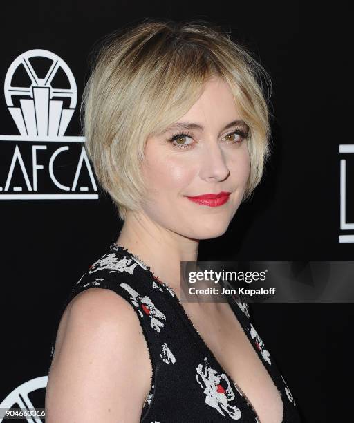 Greta Gerwig attends the 43rd Annual Los Angeles Film Critics Association Awards on January 13, 2018 in Los Angeles, California.