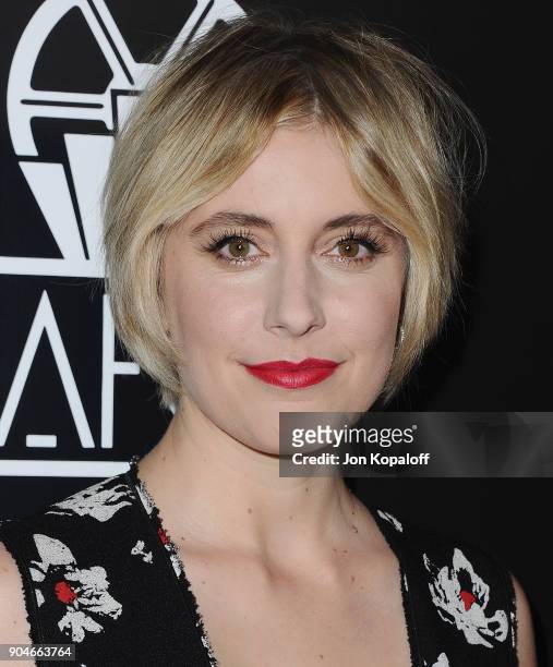 Greta Gerwig attends the 43rd Annual Los Angeles Film Critics Association Awards on January 13, 2018 in Los Angeles, California.