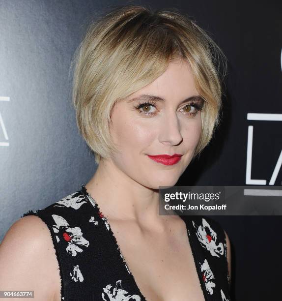 Greta Gerwig attends the 43rd Annual Los Angeles Film Critics Association Awards on January 13, 2018 in Los Angeles, California.