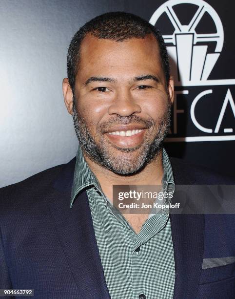 Jordan Peele attends the 43rd Annual Los Angeles Film Critics Association Awards on January 13, 2018 in Los Angeles, California.