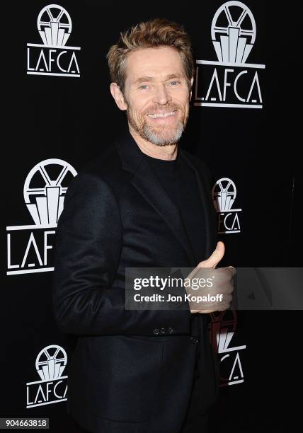 Willem Dafoe attends the 43rd Annual Los Angeles Film Critics Association Awards on January 13, 2018 in Los Angeles, California.