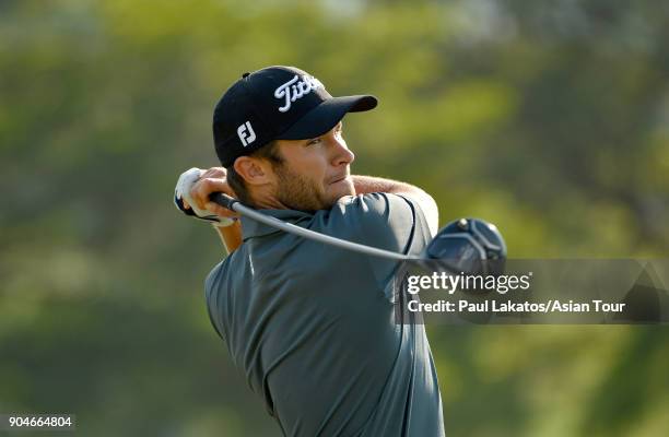 Ben Campbell of New Zealand during round five of the 2018 Asian Tour Qualifying School Final Stage at Rayong Green Valley Country Club on January 14,...