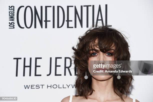 Actress Alison Brie arrives at the Los Angeles Confidential "Awards Issue" Celebration hosted by cover stars Alison Brie, Milo Ventimiglia and Ana de...