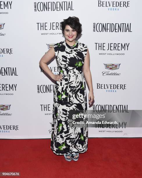Actress Rebekka Johnson arrives at the Los Angeles Confidential "Awards Issue" Celebration hosted by cover stars Alison Brie, Milo Ventimiglia and...