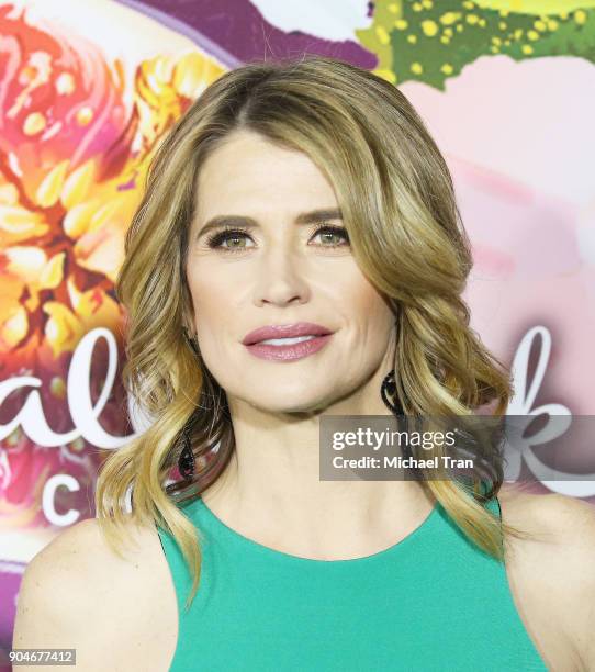 Kristy Swanson arrives to the Hallmark Channel and Hallmark Movies and Mysteries Winter 2018 TCA Press Tour held at Tournament House on January 13,...