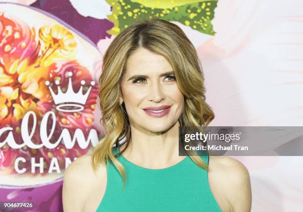 Kristy Swanson arrives to the Hallmark Channel and Hallmark Movies and Mysteries Winter 2018 TCA Press Tour held at Tournament House on January 13,...