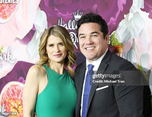 Kristy Swanson and Dean Cain arrive to the Hallmark Channel and Hallmark Movies and Mysteries Winter 2018 TCA Press Tour held at Tournament House on...