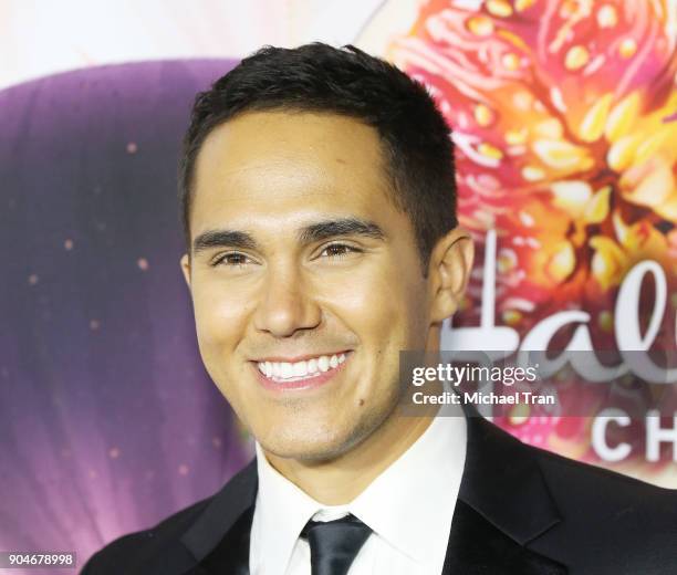 Carlos PenaVega arrives to the Hallmark Channel and Hallmark Movies and Mysteries Winter 2018 TCA Press Tour held at Tournament House on January 13,...