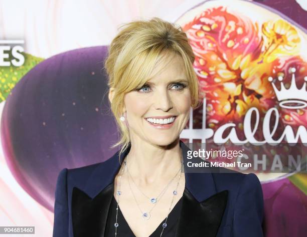 Courtney Thorne-Smith arrives to the Hallmark Channel and Hallmark Movies and Mysteries Winter 2018 TCA Press Tour held at Tournament House on...