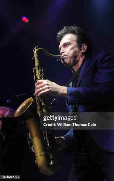 Ray Herrmann of the rock band Chicago performs at Xcite Center at Parx Casino on January 13, 2018 in Bensalem, Pennsylvania. The band was the first...