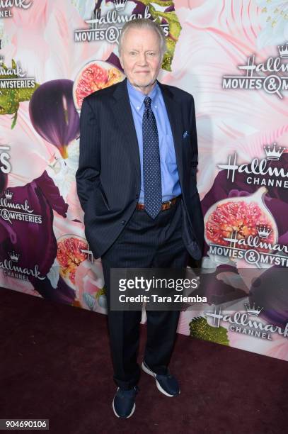 Actor Jon Voight attends Hallmark Channel and Hallmark Movies and Mysteries Winter 2018 TCA Press Tour at Tournament House on January 13, 2018 in...