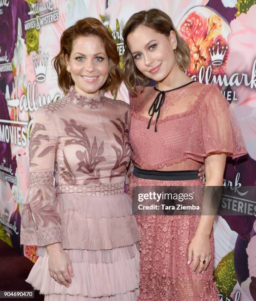 Actresses Candace Cameron Bure and Natasha Bure attend Hallmark Channel and Hallmark Movies and Mysteries Winter 2018 TCA Press Tour at Tournament...