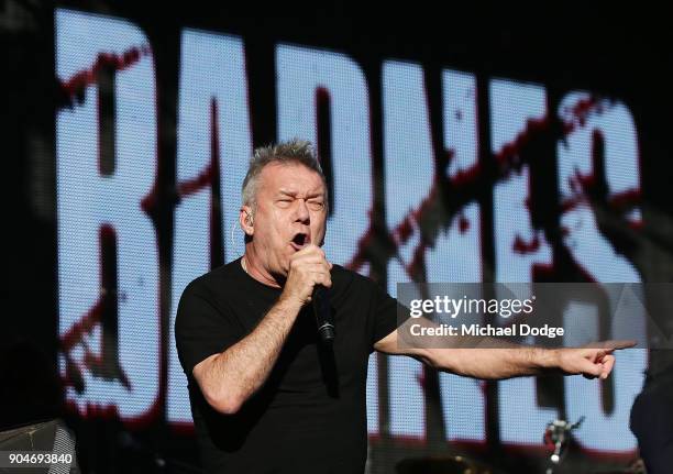Jimmy Barnes performs at the MND concert to help raise funds for the fight against Motor Neuron Disease ahead of the 2018 Australian Open at...