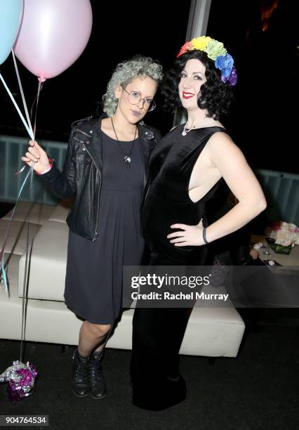 Fernanda Machado @pompberry and Michelle D'Antonio @missyeru attend NYX Professional Makeup Presents "Love You So Mochi" at Elevate Lounge on January...