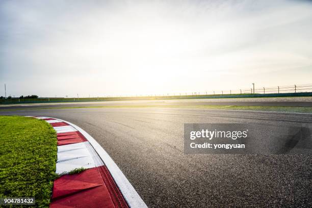 asphalt road - sports track stock pictures, royalty-free photos & images