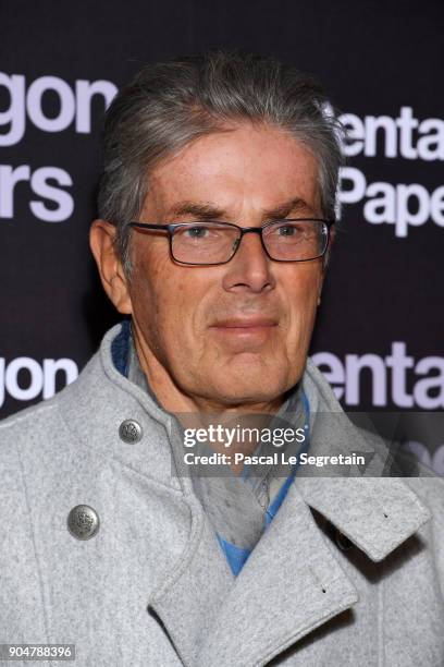 Dominique Desseigne attends "Pentagon Papers" Premiere at Cinema UGC Normandie on January 13, 2018 in Paris, France.