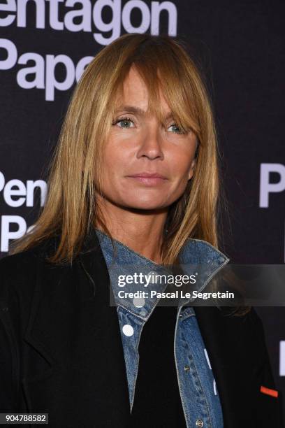 Axelle Laffont attends "Pentagon Papers" Premiere at Cinema UGC Normandie on January 13, 2018 in Paris, France.