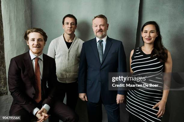 Adam Nagaitis, Tobias Menzies, Jared Harris and Nive Nielsen of AMC's 'The Terror' pose for a portrait during the 2018 Winter TCA Tour at Langham...