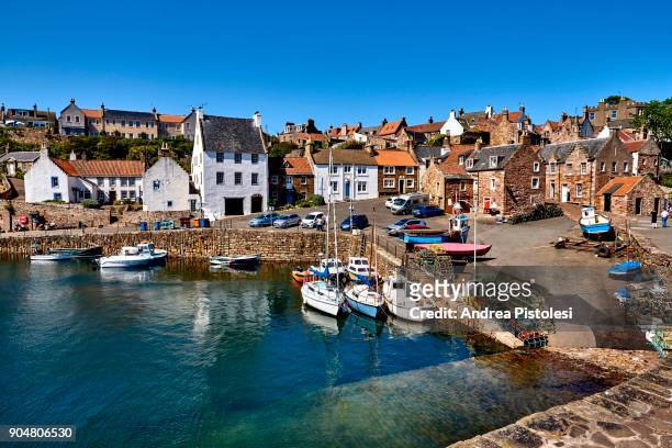 crail village, county fife, scotland - scottish coastline stock pictures, royalty-free photos & images
