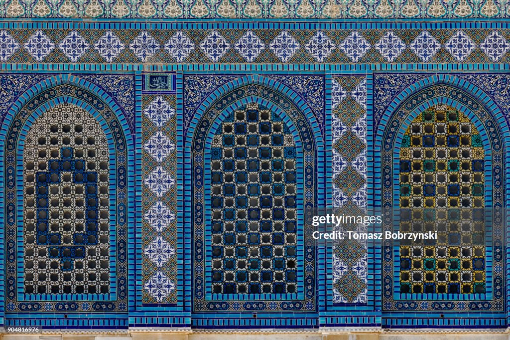 Mosaics of the Dome of the Rock in Jerusalem