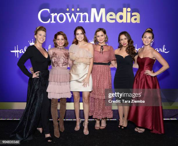 Actresses Jodie Sweetin, Candace Cameron Bure, Bailee Madison, Natasha Bure, Lacey Chabert and Alexa PenaVega attend Hallmark Channel and Hallmark...