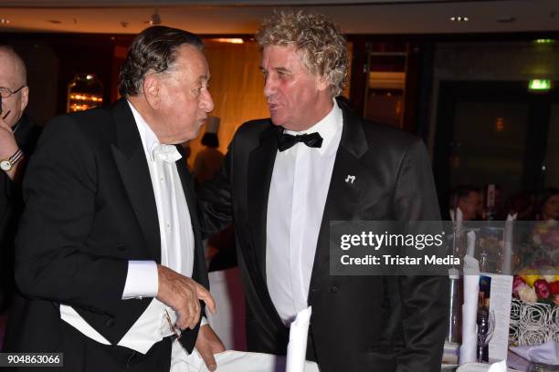 Richard Lugner and Jean Marie Pfaff attend the 117th Press Ball on January 13, 2018 in Berlin, Germany.