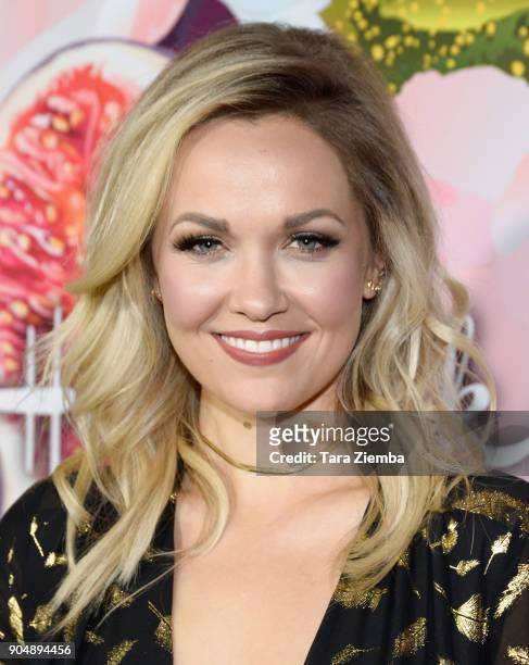 Actress Emilie Ullerup attends Hallmark Channel and Hallmark Movies and Mysteries Winter 2018 TCA Press Tour at Tournament House on January 13, 2018...