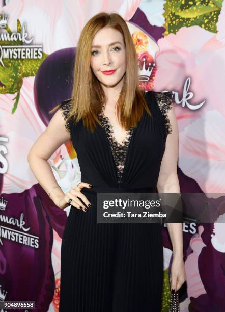 Actress Jennifer Finnigan attends Hallmark Channel And Hallmark Movies and Mysteries Winter 2018 TCA Press Tour at Tournament House on January 13,...