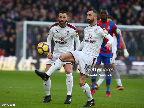 Burnley's Steven Defour during Premier League match between Crystal Palace and Burnley at Selhurst Park Stadium, London, England on 16 Jan 2018.