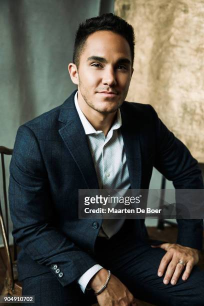 Carlos PenaVega from CW's 'Life Sentence' poses for a portrait during the 2018 Winter TCA Tour at Langham Hotel on January 7, 2018 in Pasadena,...