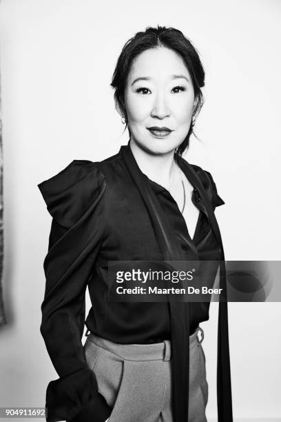 Sandra Oh from BBC America's 'Killing Eve' poses for a portrait during the 2018 Winter TCA Tour at Langham Hotel on January 12, 2018 in Pasadena,...