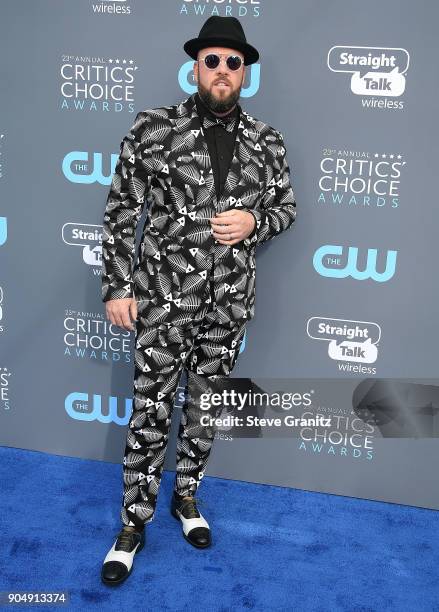 Chris Sullivan arrives at the The 23rd Annual Critics' Choice Awards at Barker Hangar on January 11, 2018 in Santa Monica, California.