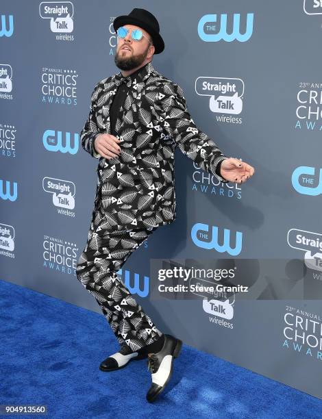 Chris Sullivan arrives at the The 23rd Annual Critics' Choice Awards at Barker Hangar on January 11, 2018 in Santa Monica, California.