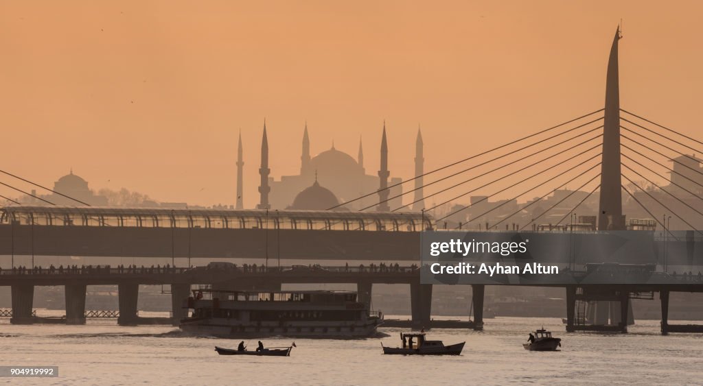 The Golden Horn in the morning ,Istanbul,Turkey