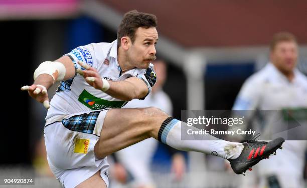 Dublin , Ireland - 14 January 2018; Ruaridh Jackson of Glasgow Warriors during the European Rugby Champions Cup Pool 3 Round 5 match between Leinster...