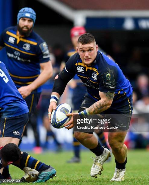 Dublin , Ireland - 14 January 2018; Andrew Porter of Leinster during the European Rugby Champions Cup Pool 3 Round 5 match between Leinster and...