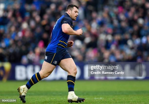 Dublin , Ireland - 14 January 2018; Cian Healy of Leinster during the European Rugby Champions Cup Pool 3 Round 5 match between Leinster and Glasgow...