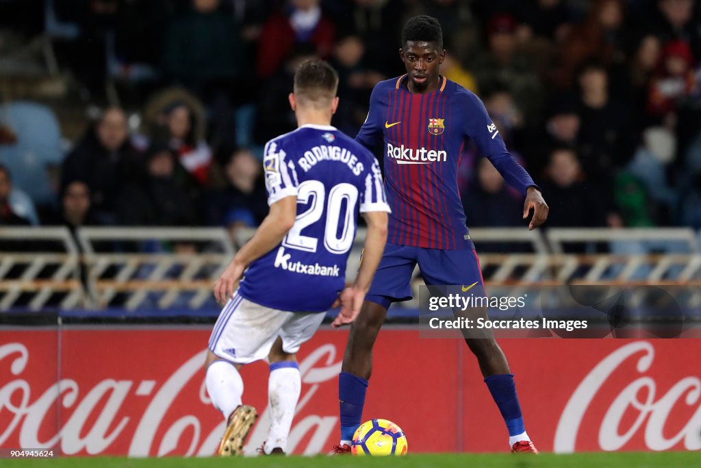 Real Sociedad v FC Barcelona - La Liga Santander