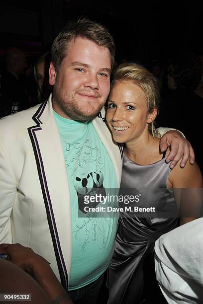 James Corden and Clemmie Moodie attend the 2009 GQ Men Of The Year Awards at The Royal Opera House on September 8, 2009 in London, England.