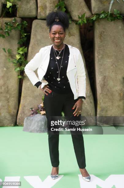 Floella Benjamin attends the 'Early Man' World Premiere held at BFI IMAX on January 14, 2018 in London, England.