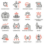 Team work and stakeholders icons - part 5
