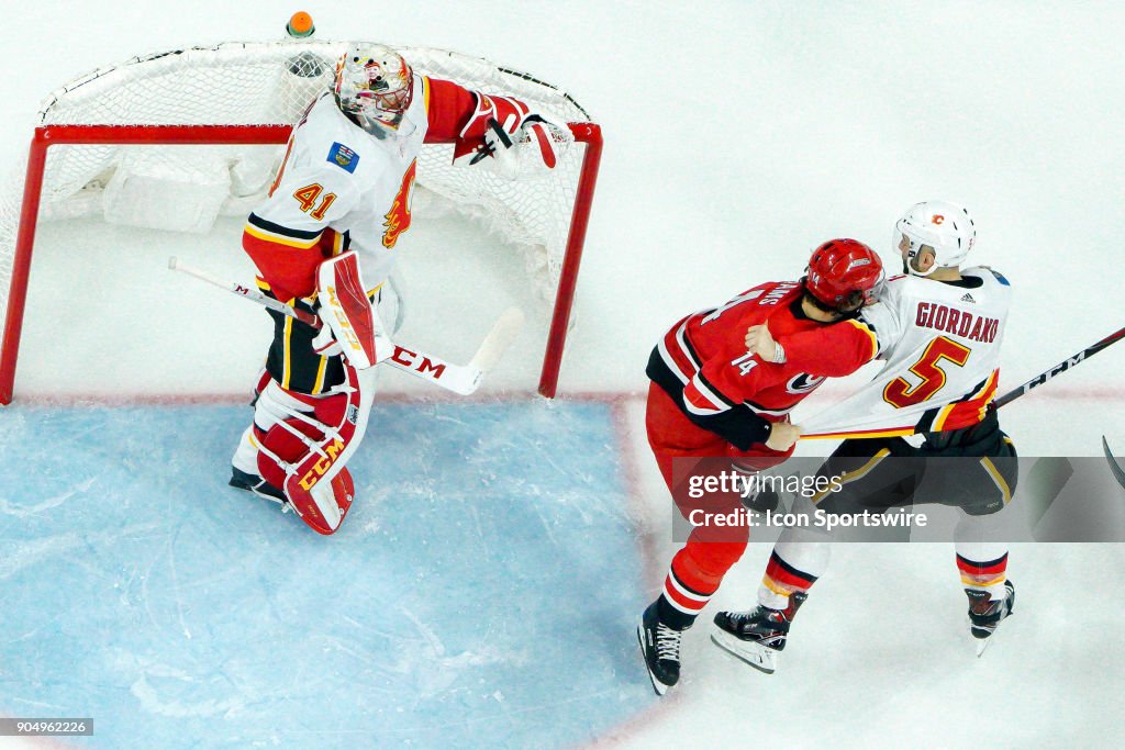 NHL: JAN 14 Flames at Hurricanes