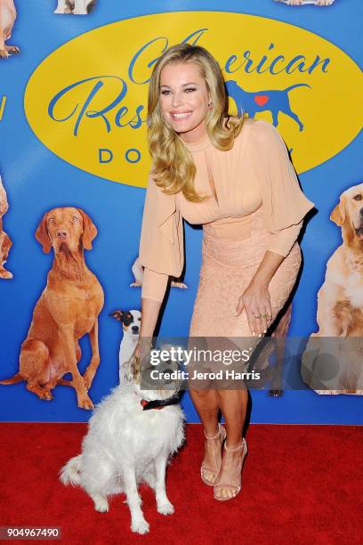 Actress Rebecca Romijn attends the 2018 American Rescue Dog Show at Pomona Fairplex on January 14, 2018 in Pomona, California.