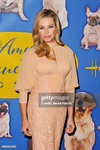 Actress Rebecca Romijn attends the 2018 American Rescue Dog Show at Pomona Fairplex on January 14, 2018 in Pomona, California.